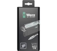 Wera Bit-Check 30 Metal 1 SB 05057440001 Jeu dembouts 30 pièces cruciforme Phillips, vis Pozidriv, TORX, vis à fente, 6 pans intérieurs avec porte-embout