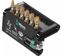 Wera Bit-Check 7 PZ Diamond 1 05057412001 Jeu d'embouts 7 pièces vis Pozidriv BiTorsion