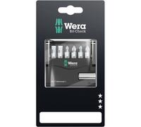 Wera Jeu d'embouts Mini-Check 05073406001 - 7 pièces (vis à fente, cruciforme Phillips, Pozidriv)
