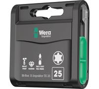 Wera Bitgroßpackung (15 Stk.) IMPAKTOR Diamond 1/4″ T 25 Länge 25 mm - 5057775001