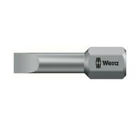 Wera Embout 800/1 TZ pour vis à fente 5,5 mm L. 25 mm 1/4 po. C6,3 0,8 mm dur tenace, Quantité:10