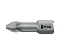 Wera Embout 851/1 TZ 1/4 po. PH 2 L. 25 mm zone de torsion, dur tenace carte avec 2 e Quantité:10