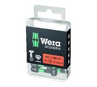 Wera Embout 867/1 IMP DC T40 L.25mm 1/4 pouce C6,3 Impaktor,DC Boîte avec 10 embouts WERA Quantité:1