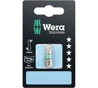 Wera 05073621001 3867/1 Embouts TORX TS SB, acier inoxydable, TX 15 x 25 mm, Gris/vert