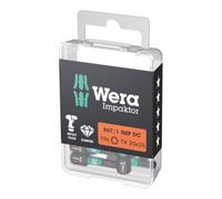Wera Embout Wera Impaktor pour TX, 1/4 pouce C 6,3 Set, profil TX : TX20 Quantité:10