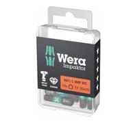 Wera Embout Wera Impaktor pour TX, 1/4 pouce C 6,3 Set, profil TX : TX30 Quantité:10
