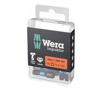 Wera Embout 840/1 IMP DC 5mm L.25mm 1/4 pouce C6,3 Impaktor,DC Boîte de 10 embouts WERA Quantité:1