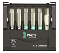 Wera Etui 6 embouts de vissage inox