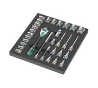 Wera Garniture en mousse Wera 9722 pour kit de cliquets 8000 C Zyklop 1/2" 1, 31 pièces Quantité:1