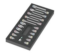 Wera Garniture en mousse Wera 9723 pour jeu de douilles à embout Zyklop B 3/8" 1, 22 pièces Quantité:1