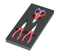 Wera Garniture en mousse Wera 9781 pour jeu de pinces KNIPEX 2, 3 pièces Quantité:1