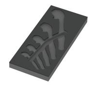 Wera Garniture en mousse Wera 9832 pour kit 6004 Joker 1, sans outil, 172 x 30 x 392 mm Quantité:1