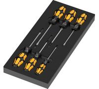 Wera Insert en mousse 97112 avec jeu de tournevis-burins Kraftform série 900 Set 1, 7 pièces