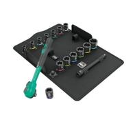 Wera Jeu de cliquet Wera Zyklop Comfort, levier d'inversion, emmanchement 3/8", syst. métrique, 16 pièces Quantité:1