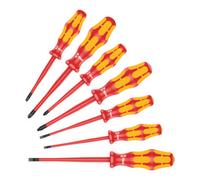 Jeu de tournevis VDE slim (plats/PH/PZ/S), 7 pièces, Wera | 4013288178640