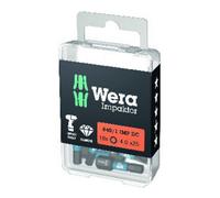 Wera Jeu d'embouts 840/1 IMP DC 6mm L.25mm 1/4 pouce C6,3 Impaktor,DC Boîte de 10 embouts WERA Quantité:1