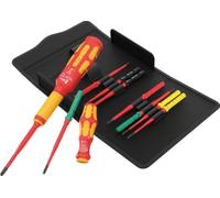 Wera VDE Safe-Torque Speed Basic 1 pour électricien Jeu de tournevis dynamométriques PH, PZ, TORX, vis à fente