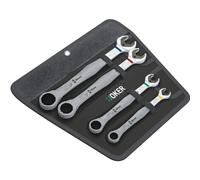 Jeu de clés à cliquet mixtes Wera JOKER 4013288164407 8-19 mm 4 pièces, étui pliable