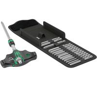 Wera Kraftform Kompakt 400 RA Set 1 Tournevis porte-embouts 17 pièces cruciforme Phillips, vis Pozidriv, TORX, 6 pans intérieurs