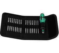Wera Kraftform Kompakt 60 05051042001 Jeu dembouts 17 pièces vis à fente, cruciforme Phillips, vis Pozidriv, Tamper Resistant TORX® Profil, carré intérieur