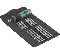 Wera Jeu d'embouts Kompakt Turbo 1 05057482001 18 pièces 1/4(6,3 mm) porte-embout adaptateur couple