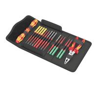Wera Wera Set de tournevis avec lames interchangeables extra fines, Kraftform Compact VDE 17 extra fin 1 Tool Finder, 17 pièces Quantité:1