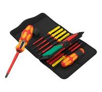 Wera Jeu de tournevis Kraftform Kompakt VDE 17 RA – 17 pièces (fente/PH/PZ/TORX)