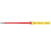 Wera Kraftform Kompakt VDE 60 i 0,4 x 2,5 x 157 mm TIE pour électricien vis à fente Lame interchangeable 2.5 mm