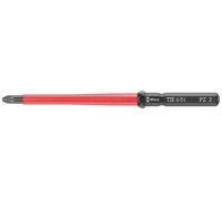 Wera Kraftform Kompakt VDE 65 i PZ 2 x 157 mm TIE pour électricien Pozidriv Lame interchangeable PZ 2
