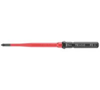 Wera Kraftform Kompakt VDE 65 iS PZ 1 x 157 mm TIE pour électricien Pozidriv Lame interchangeable PZ 1