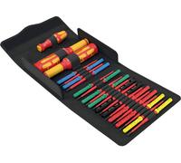 Wera Kraftform Kompakt VDE Safe-Torque Speed Set 1 VDE Lots de lames de rechange cruciforme Phillips, vis Pozidriv, TORX, vis à fente, 6 pans intérieurs, 6