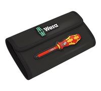 Wera 05671388001 Poche pliante pour logement de jeux Kraftform Kompakt VDE pouvant comporter jusqu'à 18 pièces, vide, 180 x 110 mm, Noir