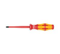 Wera Tournevis 05020131001 VDE-PH T.1x80 mm L.178mm lame ronde, manche de force multi Quantité:1