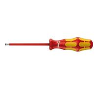 Wera Tournevis 160i VDE isolé pour vis à fente, lame 4 mm, 150 mm, rouge