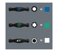 Wera Tournevis Torx 467 TX10 100 mm à poignée croisée HF, fonction de maintien