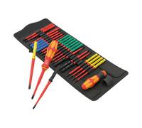 Wera Tournevis isolés Kraftform Kompakt VDE Big Pack 1 – 26 pièces, embouts interchangeables, noir