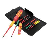 Wera VDE Safe-Torque Speed Basic 1 pour électricien Jeu de tournevis dynamométriques PH, PZ, TORX, vis à fente