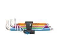 Wera clés mâles coudées 3950/9 Hex-Plus Multicolour HF Stainless 1 – acier inoxydable, 9 pièces