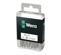 Wera Embouts Torx TX 30 – 25 mm, acier allié extra-rigide – Boîte de 10