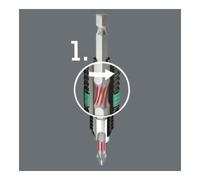 Wera Wera Bit BiTorsion 1/4" DIN 3126 C6,3 PZ1x25mm Quantité:1