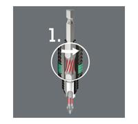 Wera Wera Bit BiTorsion 1/4" DIN 3126 C6,3 PZ2x25mm Quantité:1