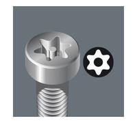 Wera Wera Embout dur 1/4" DIN 3126 C6,3 T10x25mm avec trou Quantité:1