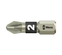 Wera WERA Embout Pozidriv, 1/4″ Acier inoxydable «Stainless» 2/25 mm Quantité:1