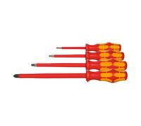 Wera Wera Jeu de tournevis pour Pozidriv, avec manche Kraftform 100% isolés, Nombre de tournevis: 4 Quantité:1