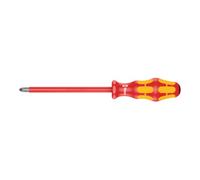 Wera WERA Tournevis pour vis Pozidriv, avec manche Kraftform 100% isolé 3 Quantité:1