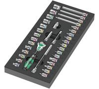 Wera Zyklop 05150110001 6 pans extérieurs, quatre pans extérieurs, TORX Cliquet cyclope 1/4 37 pièces 1/4