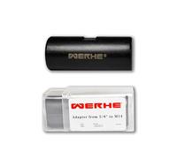 WERHE Adaptateur Fileté 5/8 Vers M14, Acier | construction en acier robuste, montage facile sans outil, idéal pour mortier et couleur, compatible avec malaxeurs standard