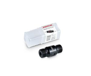 WERHE Adaptateur G 1/2 pouces Vers G 1/2 pouces, Pour Carotteuse | pour Scie Cloche Béton, Scie Cloche, longueur totale 54 mm, trou de fluide 8 mm, acier, 140 g, chantier, rénovation