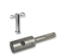WERHE Adaptateur pour Tarière, SDS Plus Queue | pour perceuse sans fil, visseuse, Tarière à Piquets, protection par limiteur de couple, adapté pour poteaux de clôture