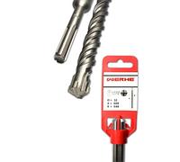 WERHE Foret à Béton SDS Max, Ø 32 mm, Longueur 600 mm, 4 Taillants | pointe carbure, double spirale contre surchauffe, longueur de travail 540 mm, poids 1,9 kg, pour brique et pierre naturelle